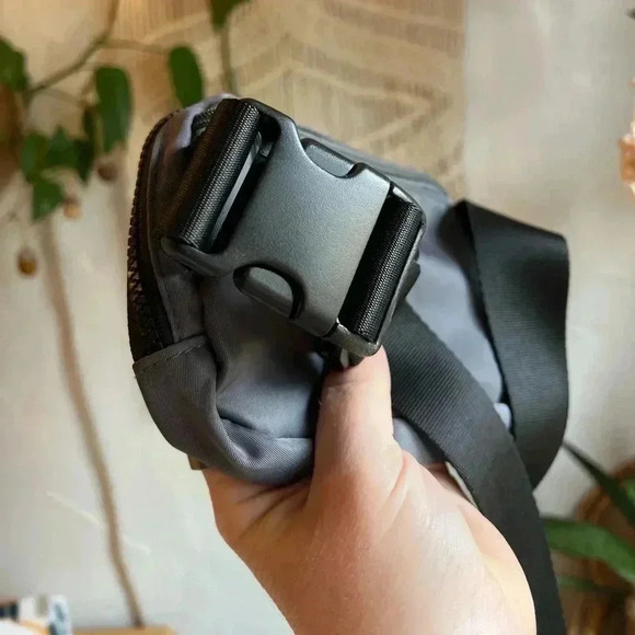 Aldi Dark Gray Belt Bag - 7x4 Fanny Pack, Crossbody Pouch, Travel Organizer - Picture 5 of 8